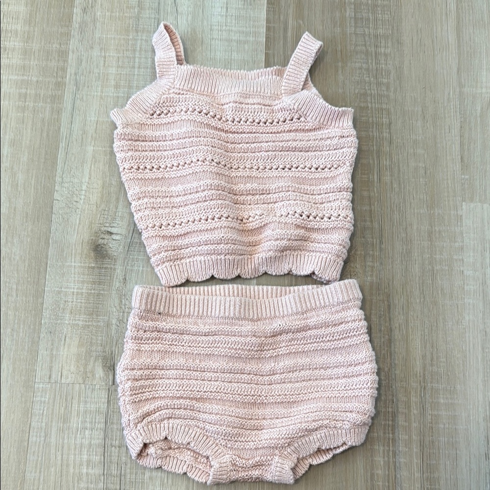 Old Navy Kids Pink Knit Matching Set